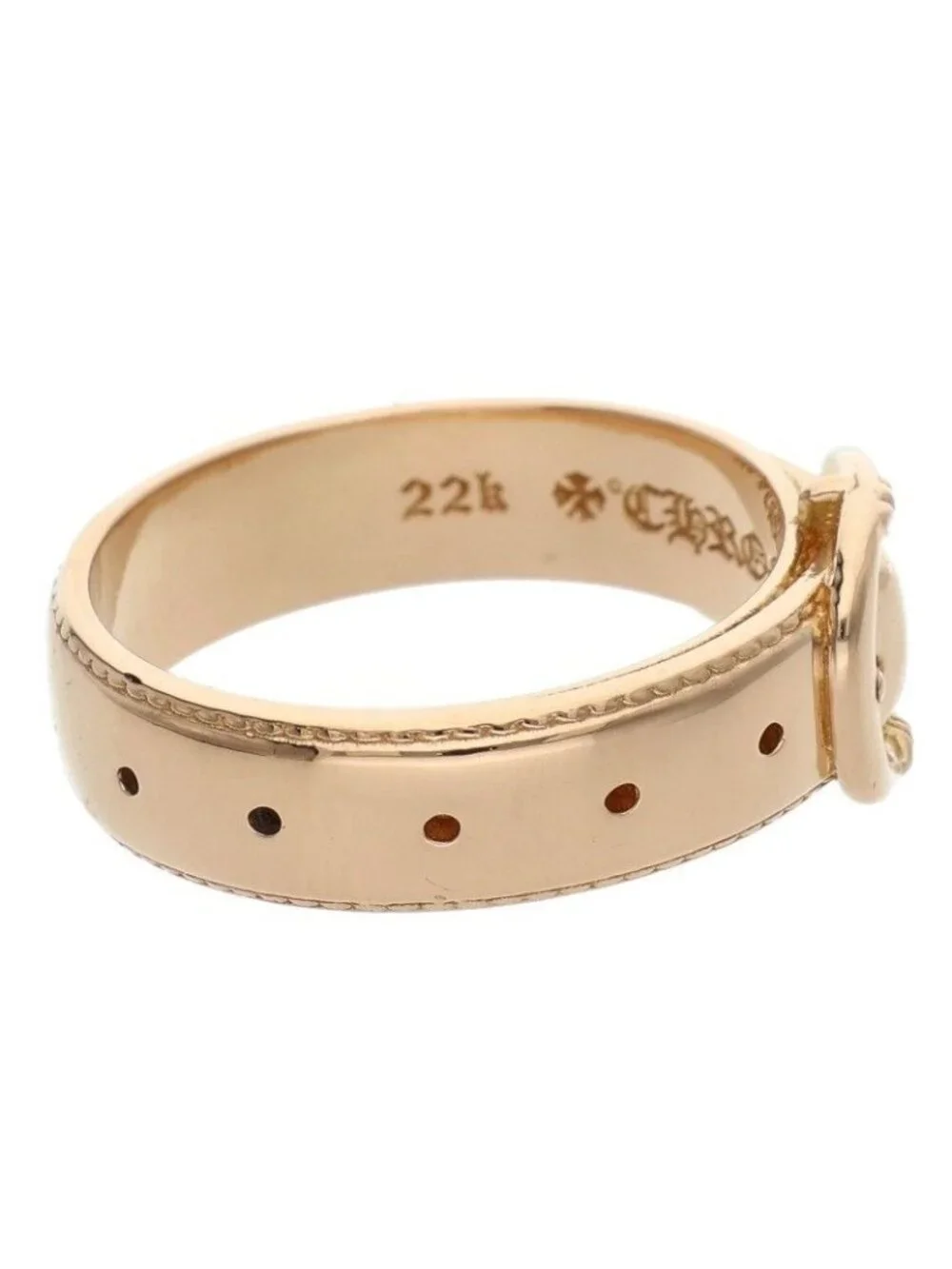 Chrome Hearts 22k Belted Gunslinger Small Gold Ring